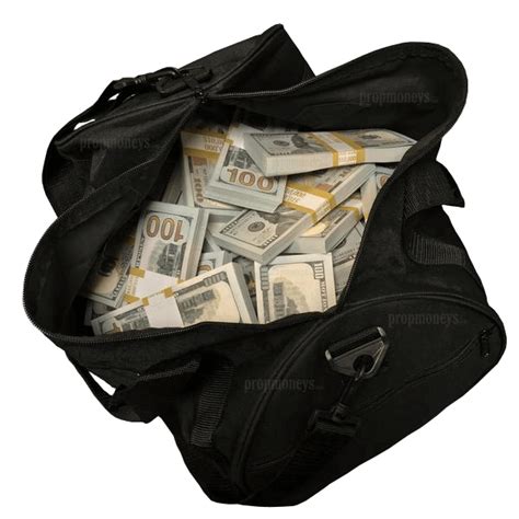 duffle bag of prop money